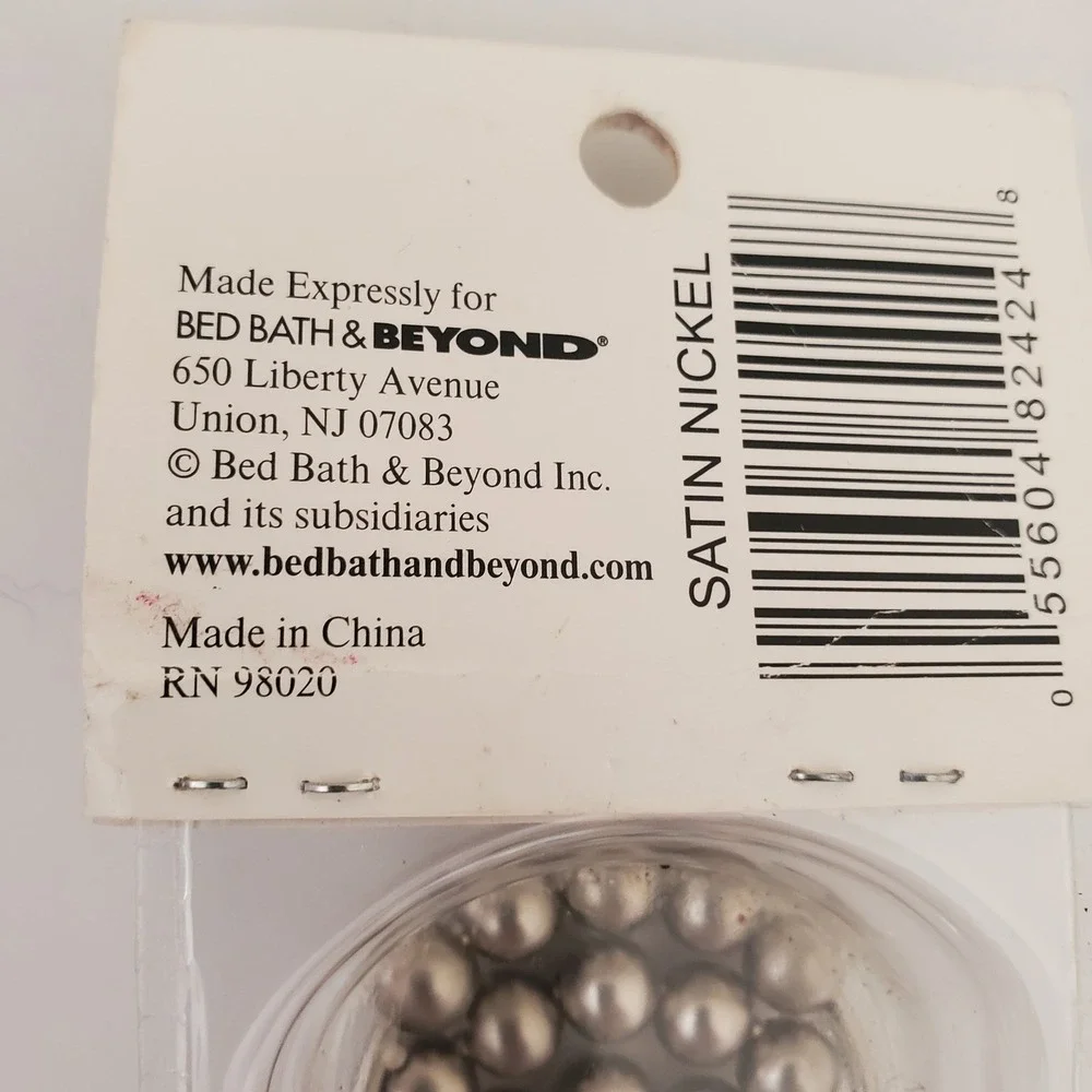 Bed Bath & Beyond Ultimate Luxury 12 Shower Curtain Rings Hooks Satin Nickel